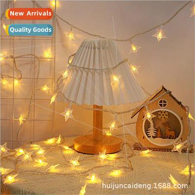 LED star lights pentagram indoor colorful lights string outd