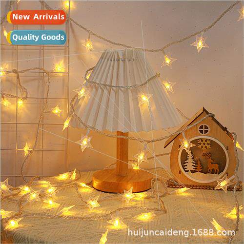 LED star lights pentagram indoor colorful lights string outd