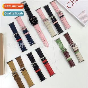 lambskin leather dual watch8 color apple 适用apple strap