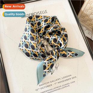 square fall fresh female scarf small silk spring French