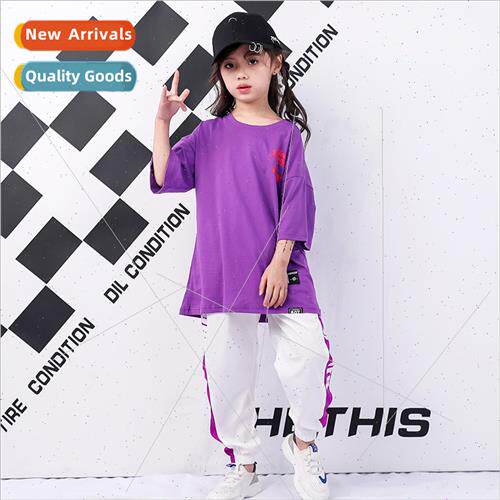 Girls summer hip-hop clothes children set dance su tide clot