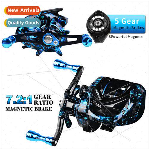 Metal Teardrop Wheel 3+1BB Magnetic Brake a Wheel 7.2:1 Fish