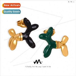 che glaze color puppy cartoon cute animal steel gold tanium