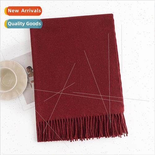 2023 new clip flower imation cashmere scarf female versatile