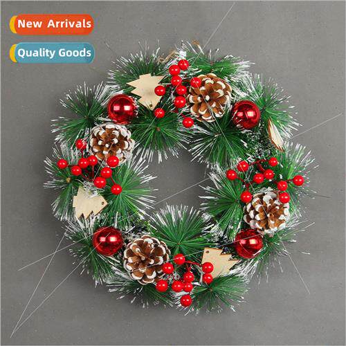 New Christmas Decorative pine cone wreath handmade simulatio
