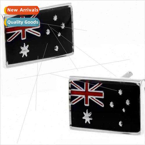 Men French Cufflinks Stud  Emblem Buttons Australia Flag Cuf