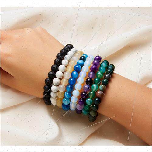 New sting Tiger Eye Indian Agate Leopard Head Men Bracelet H