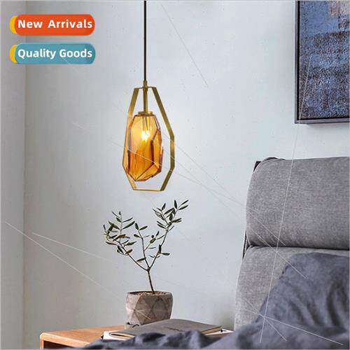 Scandinavian stone three head dining room chandelier creativ