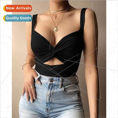 Europe Uned States women undershirt top ins twisted stch tie