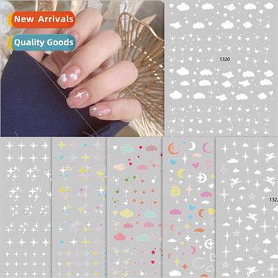 Fantasy Nail Stickers Moon Stars Clouds Meteors Love Hearts