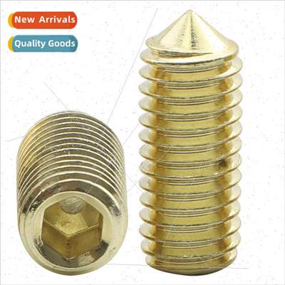 304 gold hexagonal tip machine rice screws set screws stop s