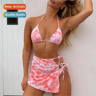 Bikini Dye Womens New 2021 Swimsu ngle Outer Tie