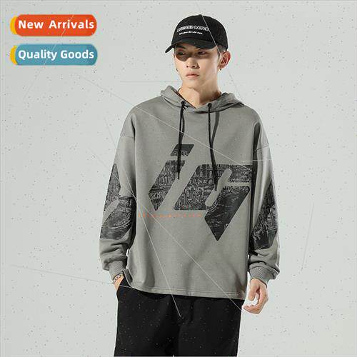 Hooded sweatshirt men spring men 2023 new long-sleeved ins t