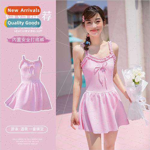 Childrens swimsus  girls middle and big girls girls halter f