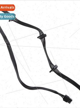 Power Module Cable适用Corsair 6PIN to SATAX4 Elbow Black Fla