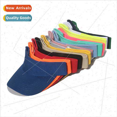 Korean  women solid colour empty top hat sports running duck