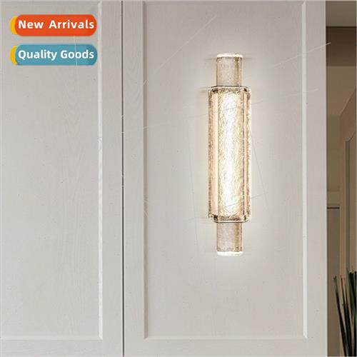-modern crystal background wall living room wall lamp  offic
