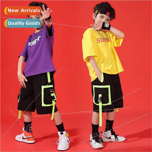 Childrens Set Dance Su Summer Boys Hip Hop Personalized Perm