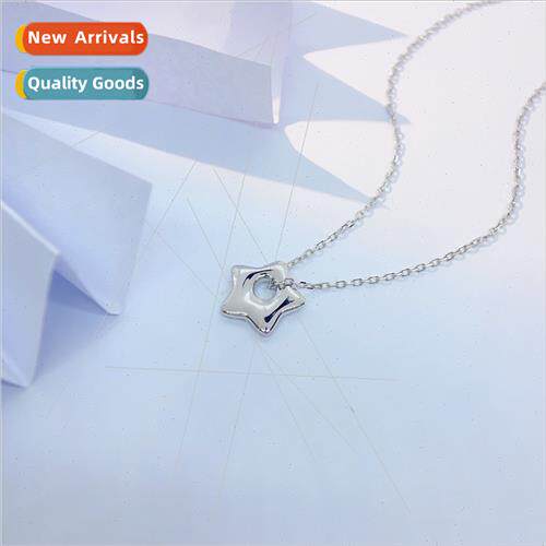 s925 silver star necklace female niche 2023 new nd hundred w