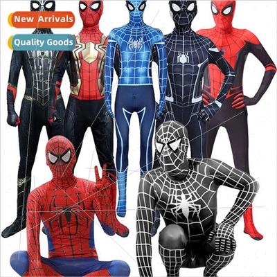 Spider Series Man Child Halloween Cos Costume Jumpsu Headgea
