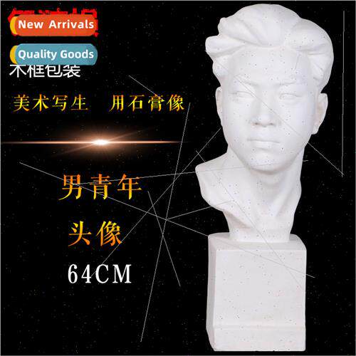 Brandt fine art plaster figure head male youth sketching pla
