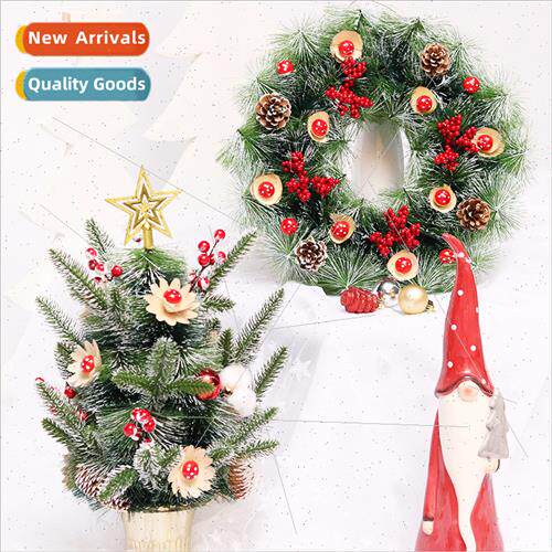 Whe Pine Needle Christmas Wreath Tabletop Mini Christmas new