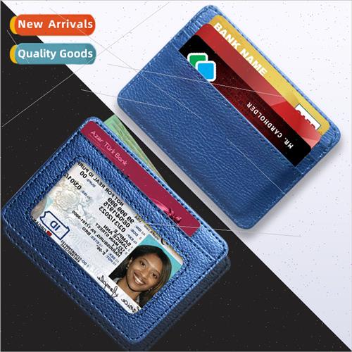 Men Women Mirror Frame Card Case Large Capacy Card Pocket PU图片