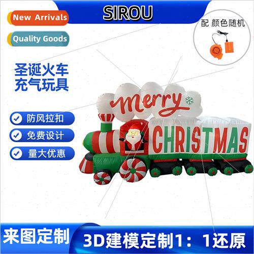 Christmas Christmas train inflatable costumes stage permance