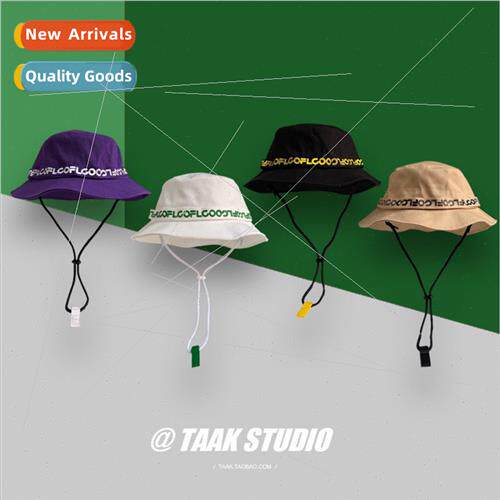 Japan niche design lerary retro striped fisherman hat autumn