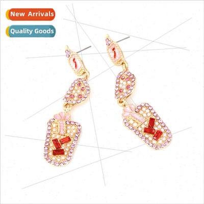 fresh wild colored diamond fru wine glass earrings lovely in