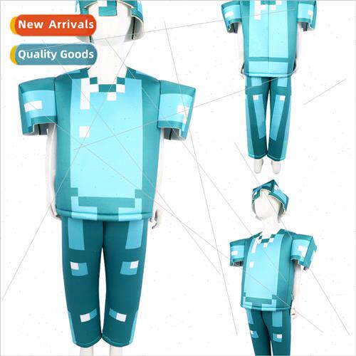 Halloween minecraft diamond armor cosplay game character per