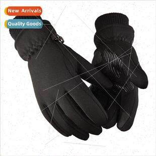 winter men thickened ski col padded gloves screen Warm touch