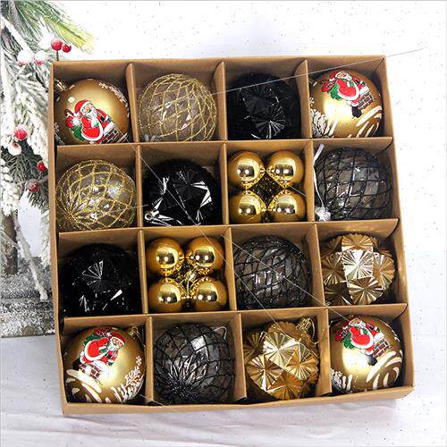 New Christmas Balls 8cm30pcs Painted Shaped Christmas Tree H