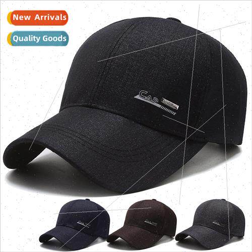 Hat men spring fall duck tongue cap middle-aged elderly dad