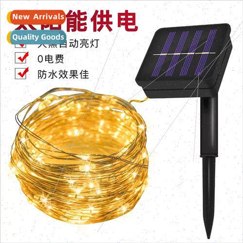 Solar Copper Wire String ghts Outdoor Water Color ghts Chris