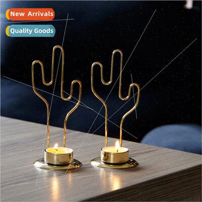Golden Cactus Candle Holder Candle Cup mple Modern Candle Ho