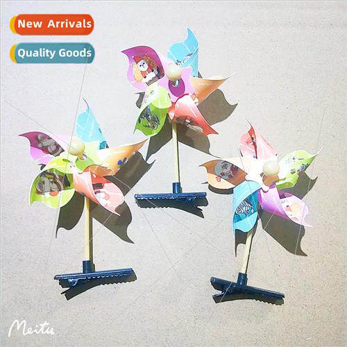 Christmas hair clips head cute pinwheel hair accessories dec