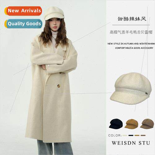 new duck tongue beret wool autumn winter warm Japan Korea oc