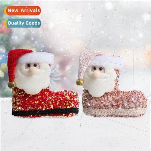 Christmas three-dimensional old man cute sequins boots candy