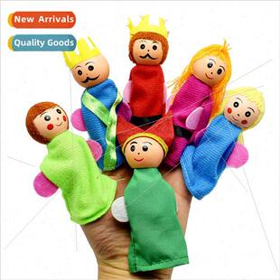 New 6 sets king family his children wooden finger puppets fi
