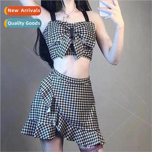 bikini swi swimsu plaid piece two skinny spl womens sexy New