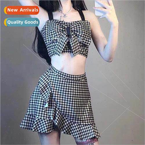 New sexy swimsu womens spl skinny bikini two-piece plaid swi