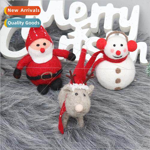 Christmas decorations Scandinavian ins wool elk snowman doll