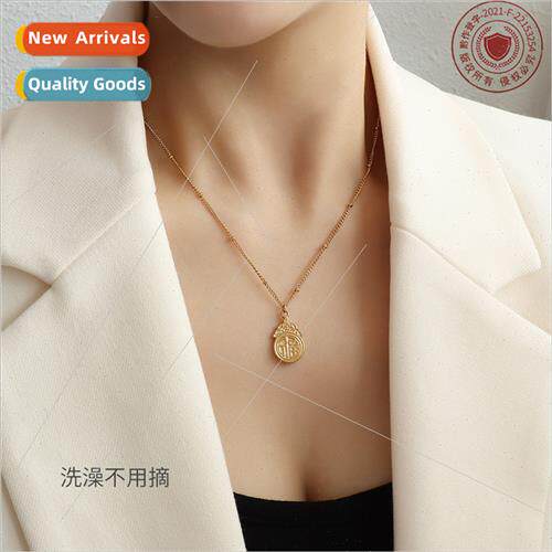 Jewelry good luck tune ancient pendant ins simple necklace f