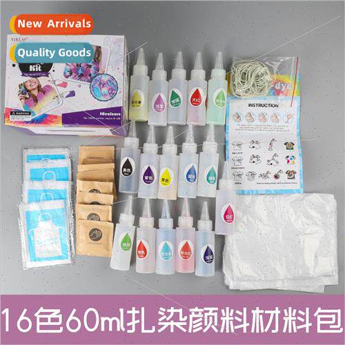 16 colors 60ml tie-dye material k gift box handmade diy tool