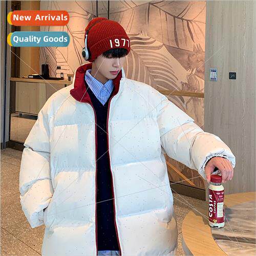 Cotton jacket men winter thickened 2023 new bread clothing H