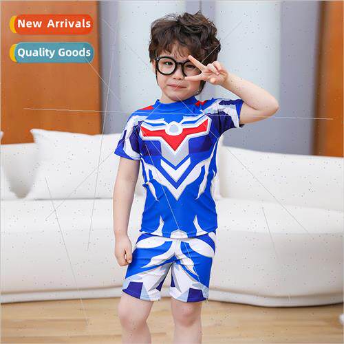 New childrens swimsu boys cartoon two-piece handsome cute sm