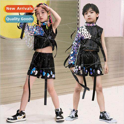 Childrens jazz set dance clothes fashion modeling catwalk ti