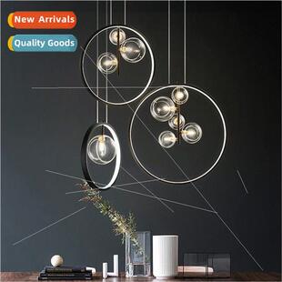 minimalist bedroom bubble designer chandelier Scandinavian