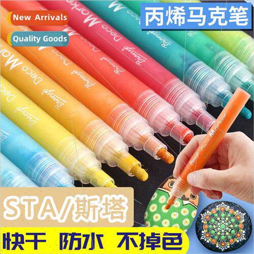 Sta acrylic markers 24 colors graffi pens colorsta set skink